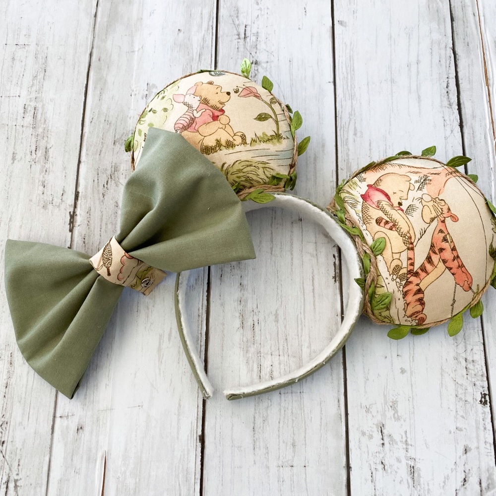 COPY - Winnie the Pooh green Mickey ears